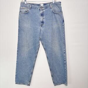 Vintage Calvin Klein‎ Double Stone Wash Easy Fit Jeans Size 40x32 High Rise Y2K